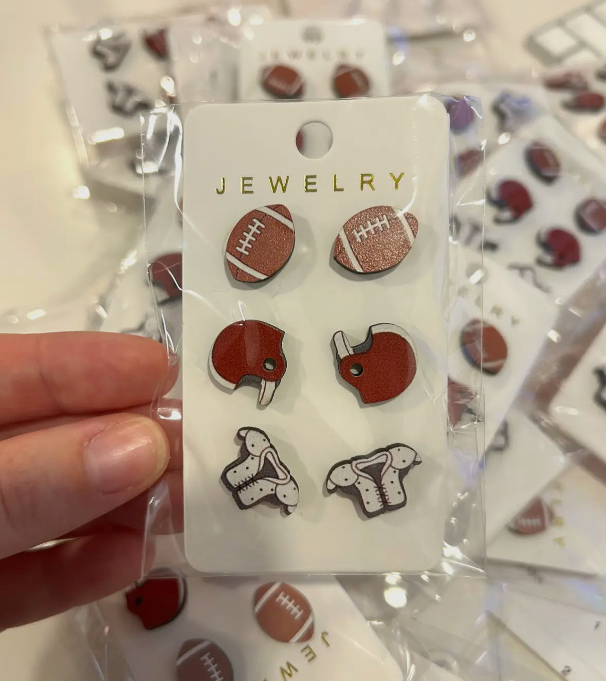 Football earring set