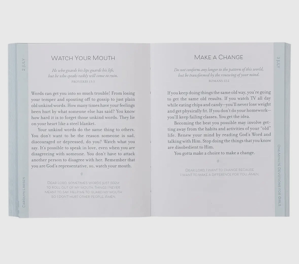 One minute devotions