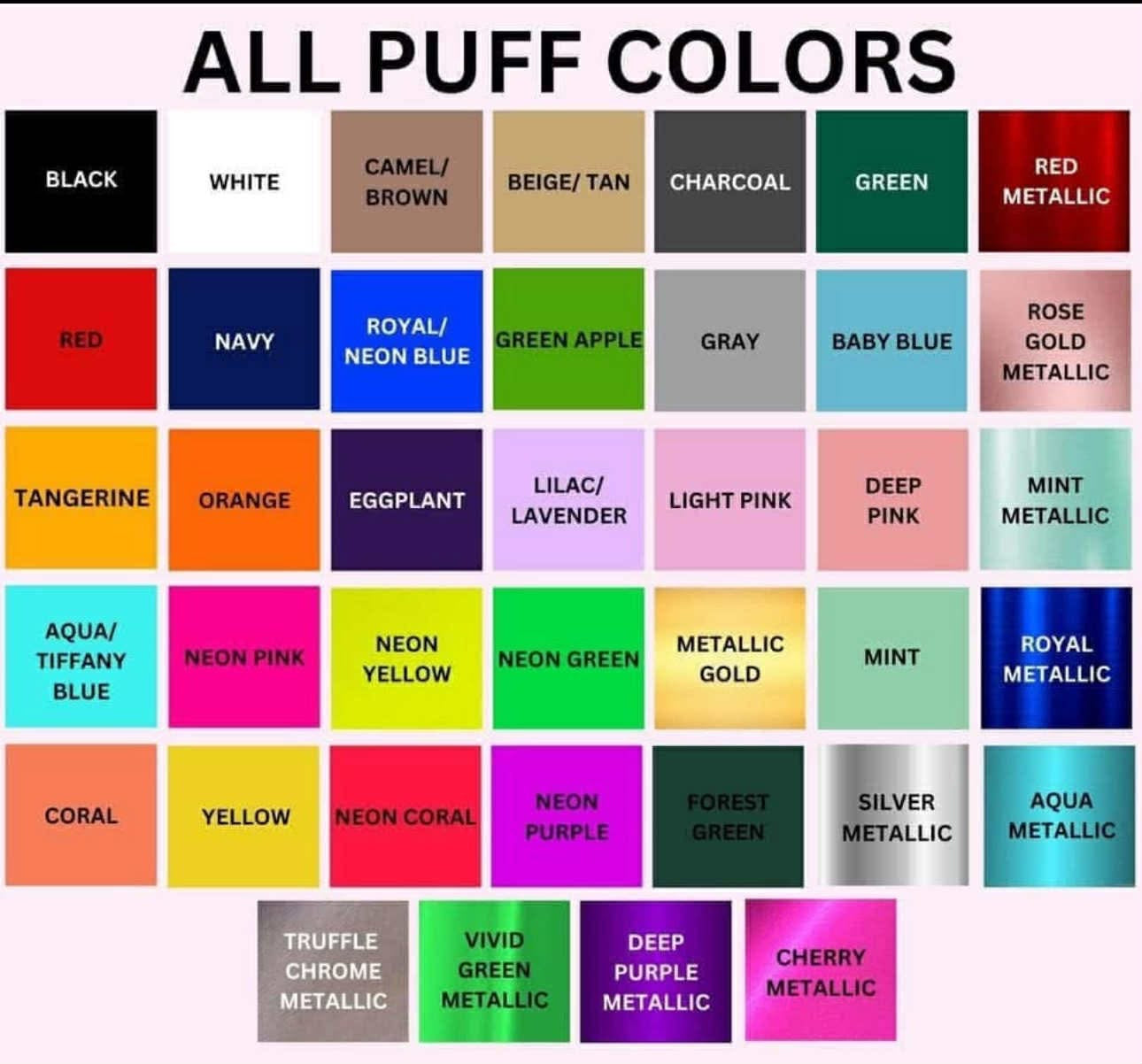 Puff metallic mascot
