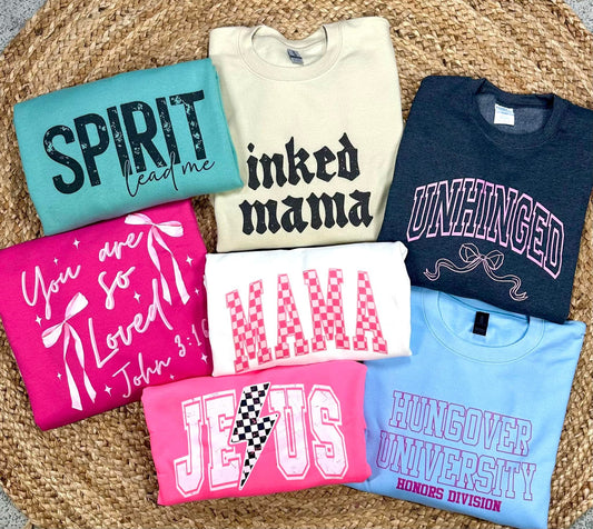 Mystery tees/sweatshirts