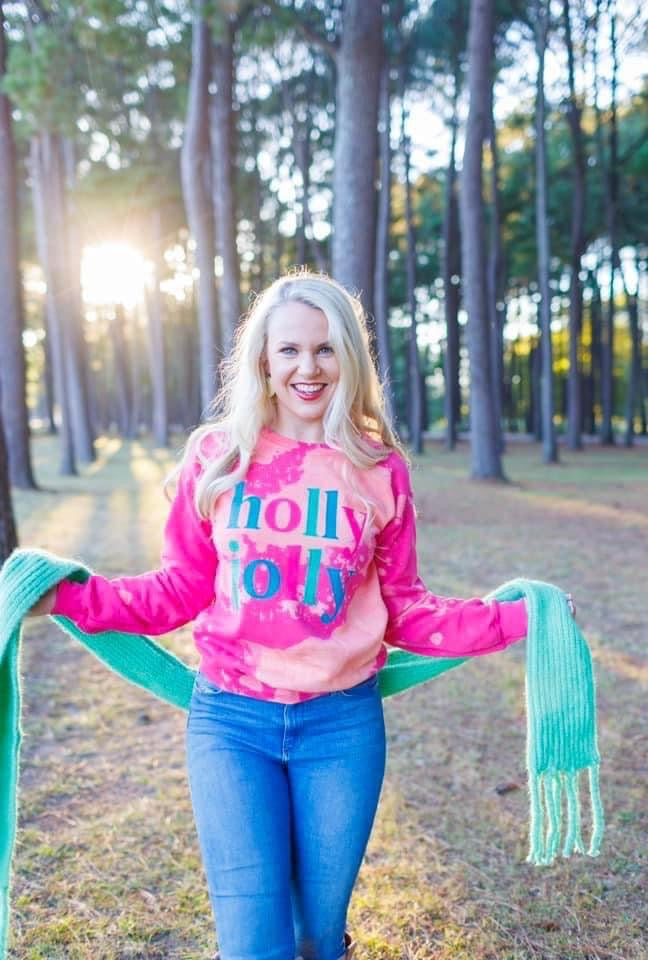 Holly jolly bleach sweatshirt