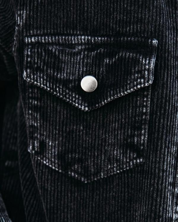 Mineral wash corduroy jacket