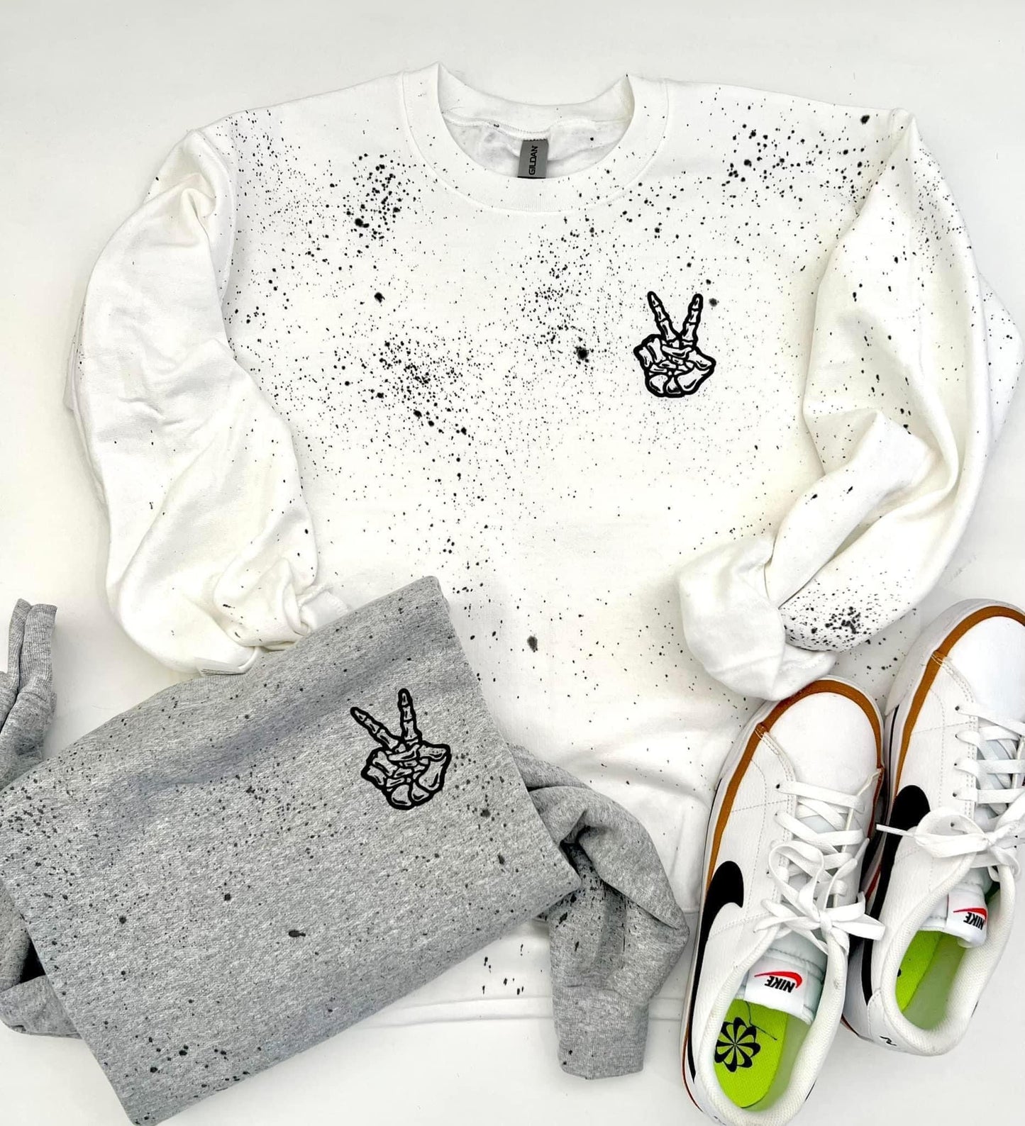 Splatter peace sweatshirt