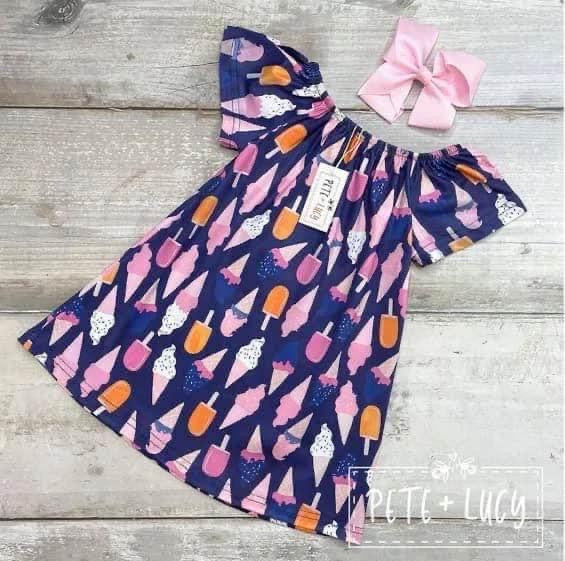Short Sleeve Ice Cream Dress PLD