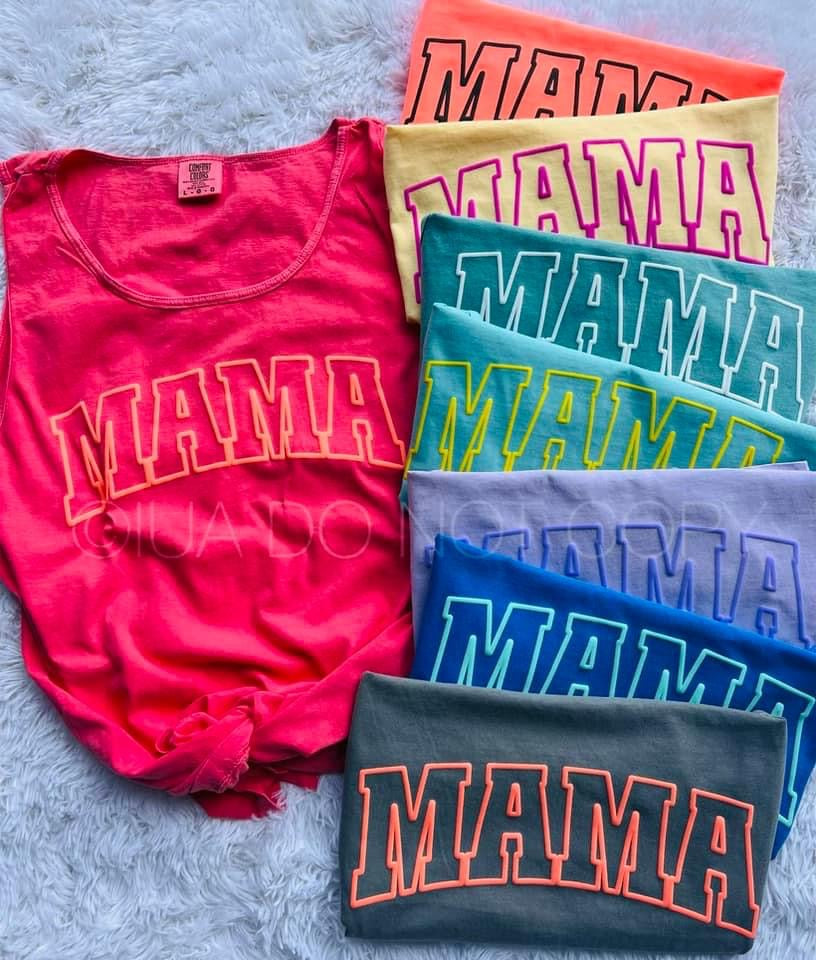 Mama neon tank
