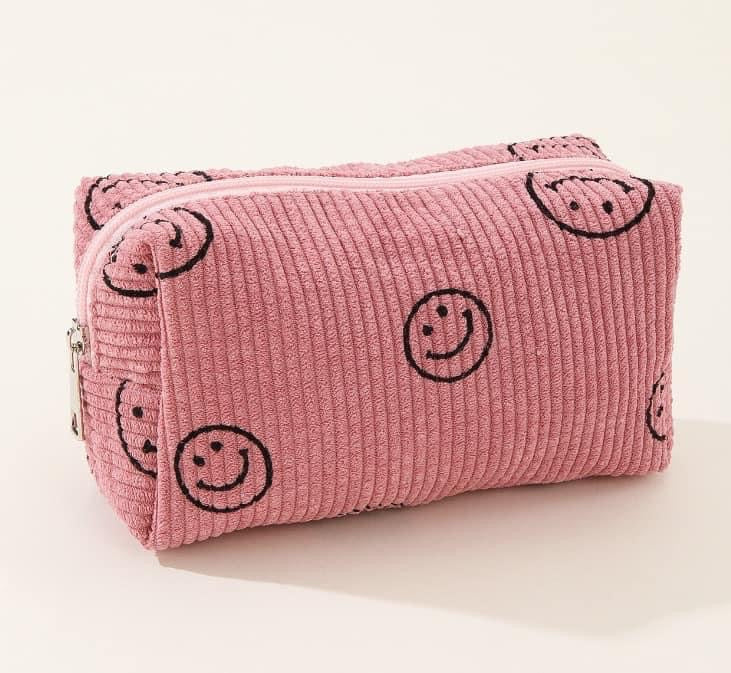 Smiley cosmetic bags