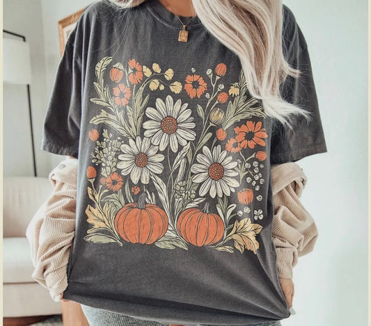 Boho floral tee
