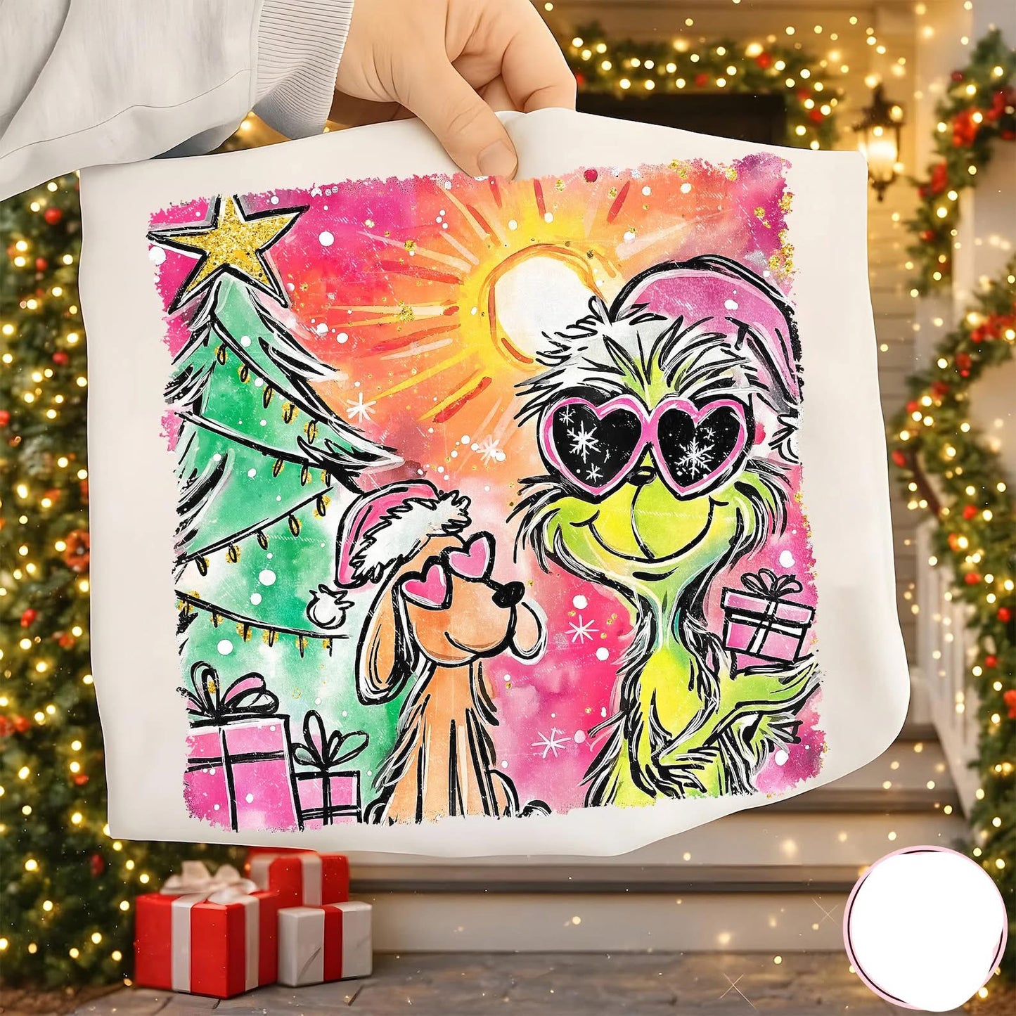 Vibrant green man and max