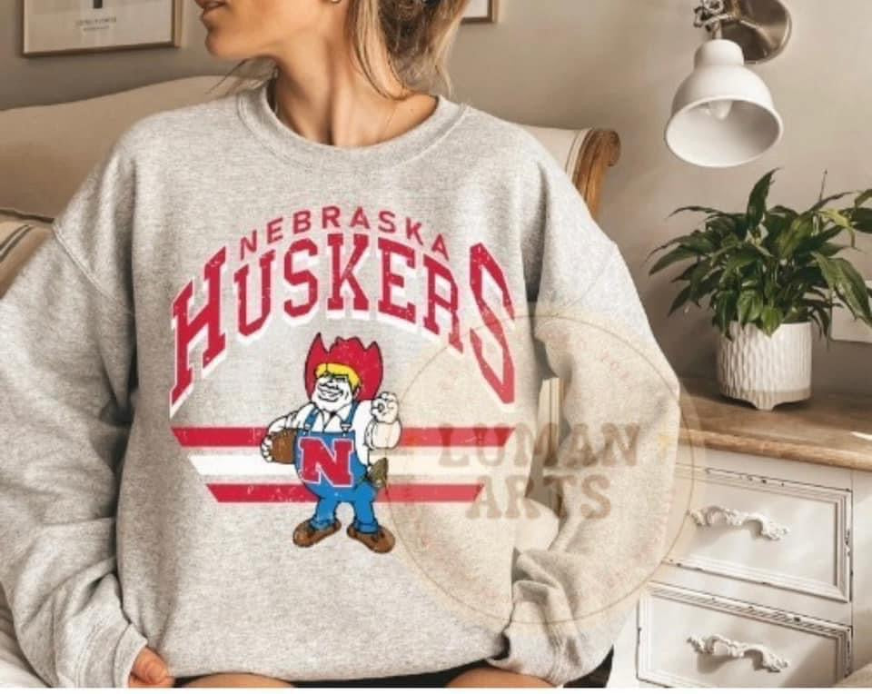 NE huSkerS sweatshirt-gray