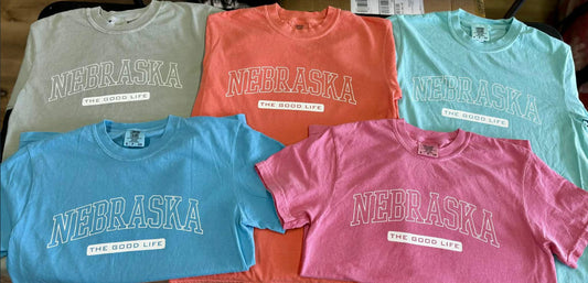 Nebraska the good life-varsity lettering