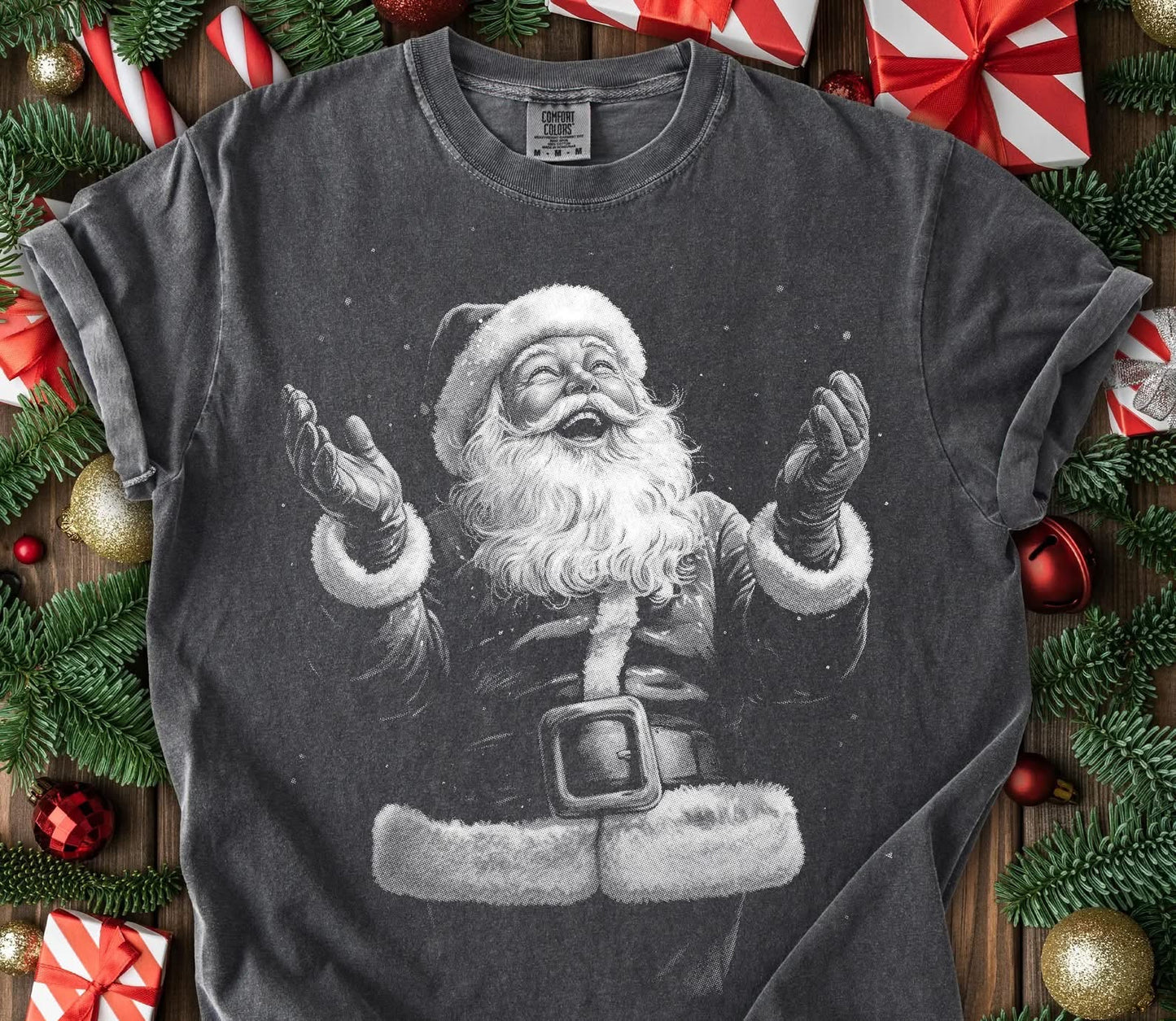 Jolly vintage Santa