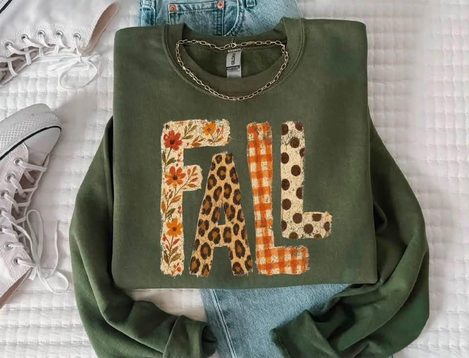 Fall patterns sweatshirt