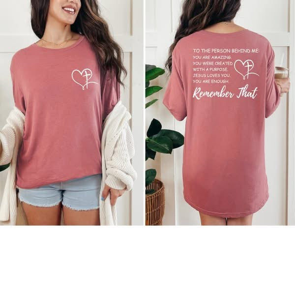 Person behind me-remember that