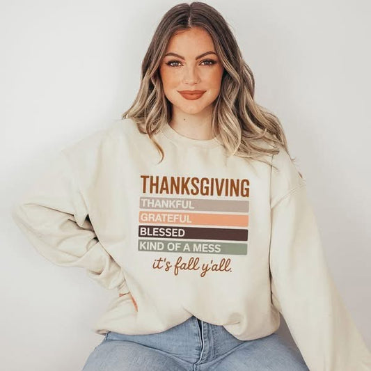 Thanksgiving-it’s fall yall sweatshirt