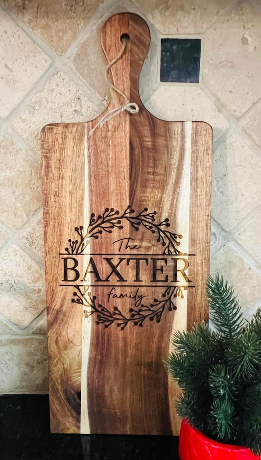 Engraved cutting board