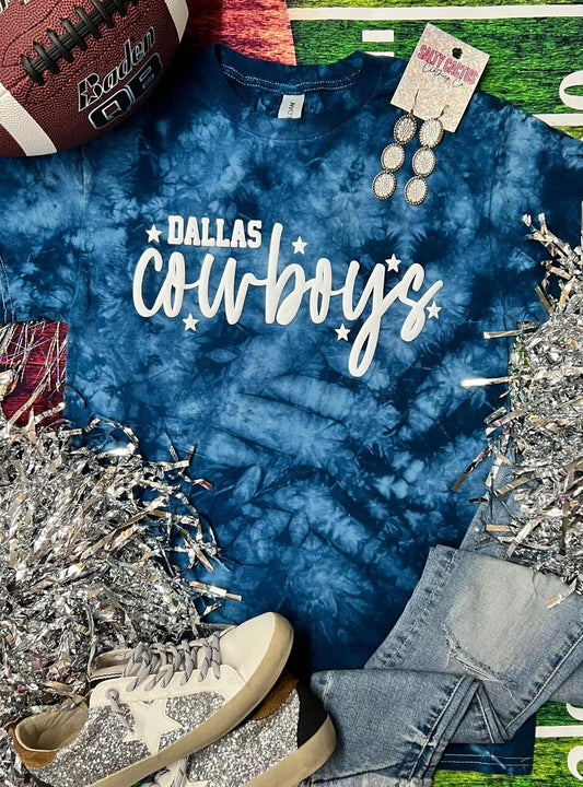 Dallas cowboys puff tie dye