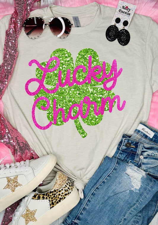 Lucky Charm faux glitter