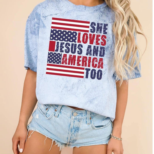 Loves Jesus and America too cc colorblast