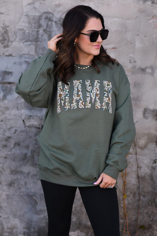 Mama camo sweatshirt