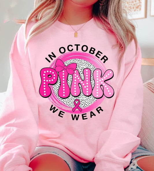 In October we wear pink