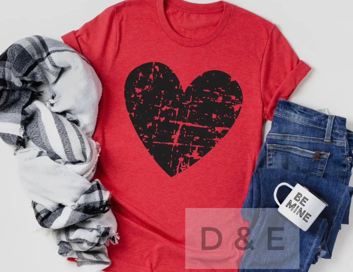 DE heart tee