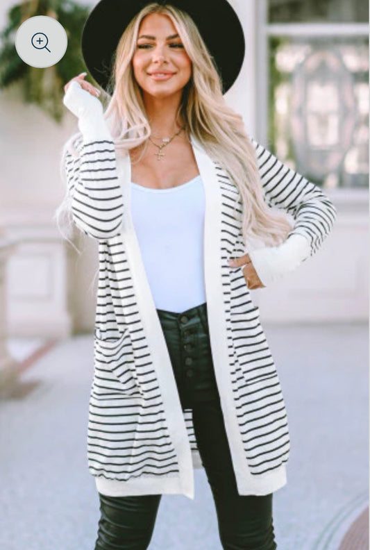 Striped cardigan preorder