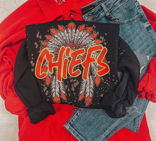 Distressed chiefs sweatshirt