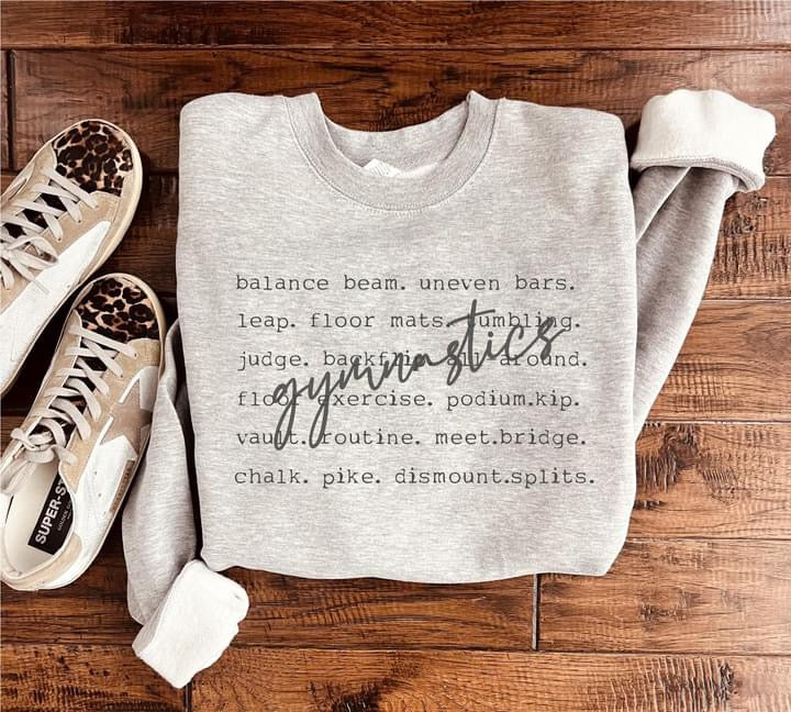 Sports words crewnecks