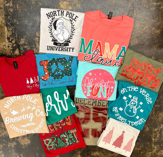 Winter/Christmas mystery tees