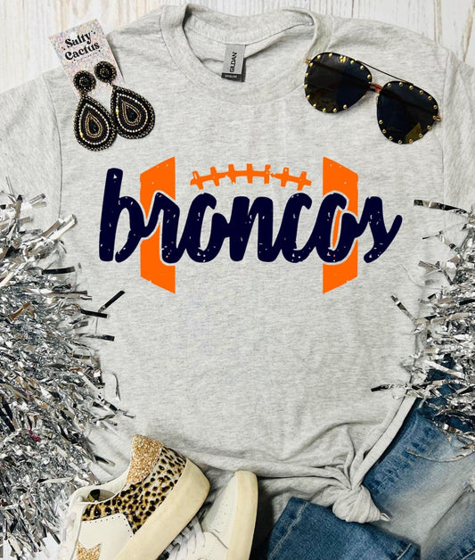 Broncs grey w laces