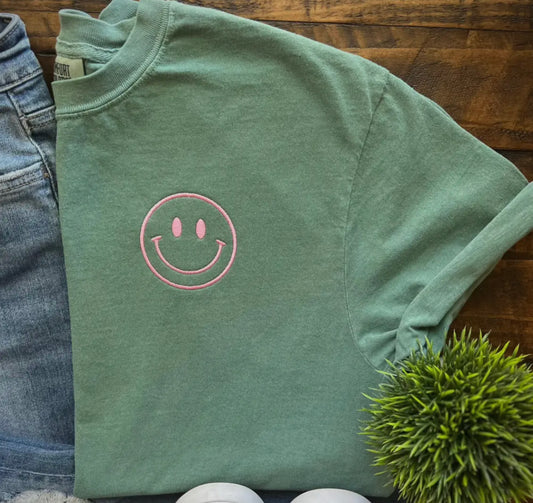 Embroidered smiley