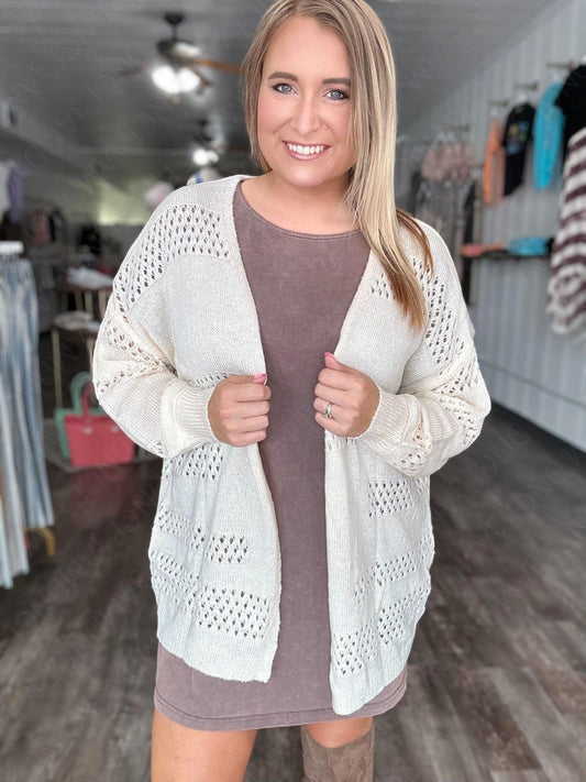 Crochet openCardigan