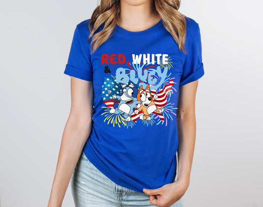 Red, white, Bluey usa flag