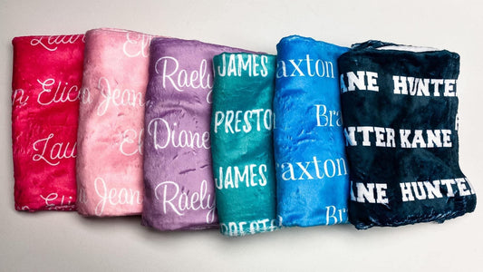 Custom name blanket