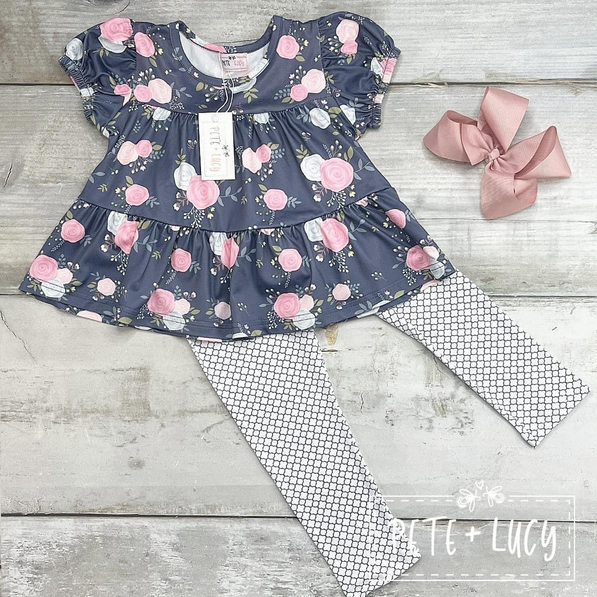 Moody Floral Pant Set